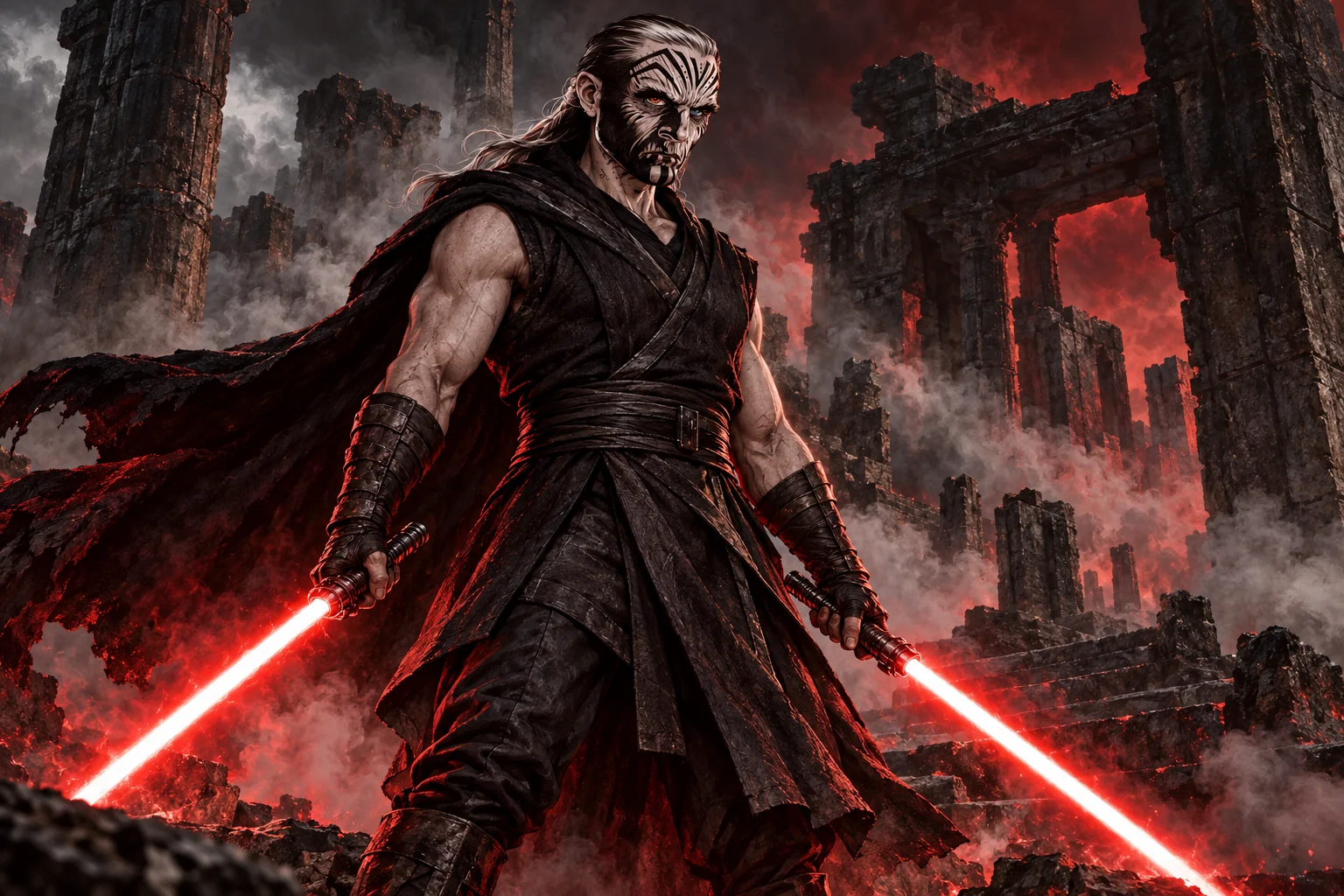 AI interpretive portrait of Darth Krayt