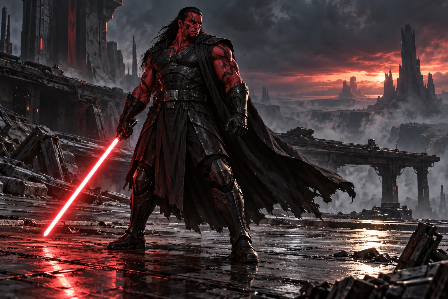 AI interpretive illustration of Darth Stryfe