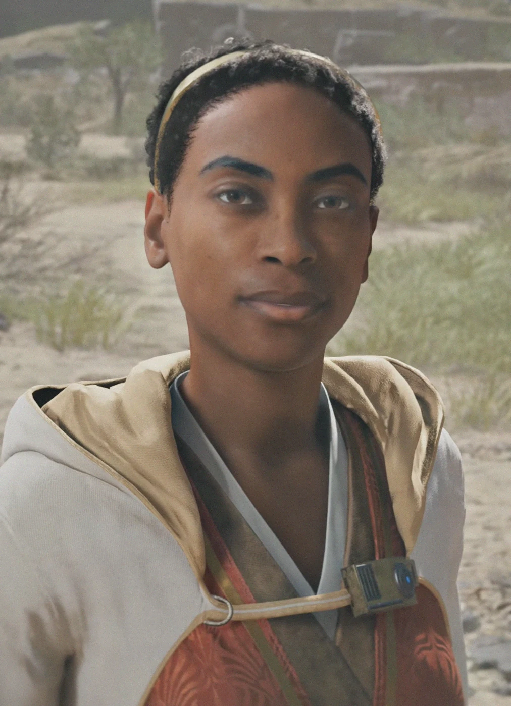 Santari Khri, High Republic Jedi Master and research engineer, character-specific archival portrait