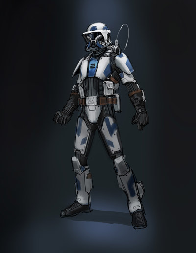 Official SWTOR concept art representing Republic Trooper