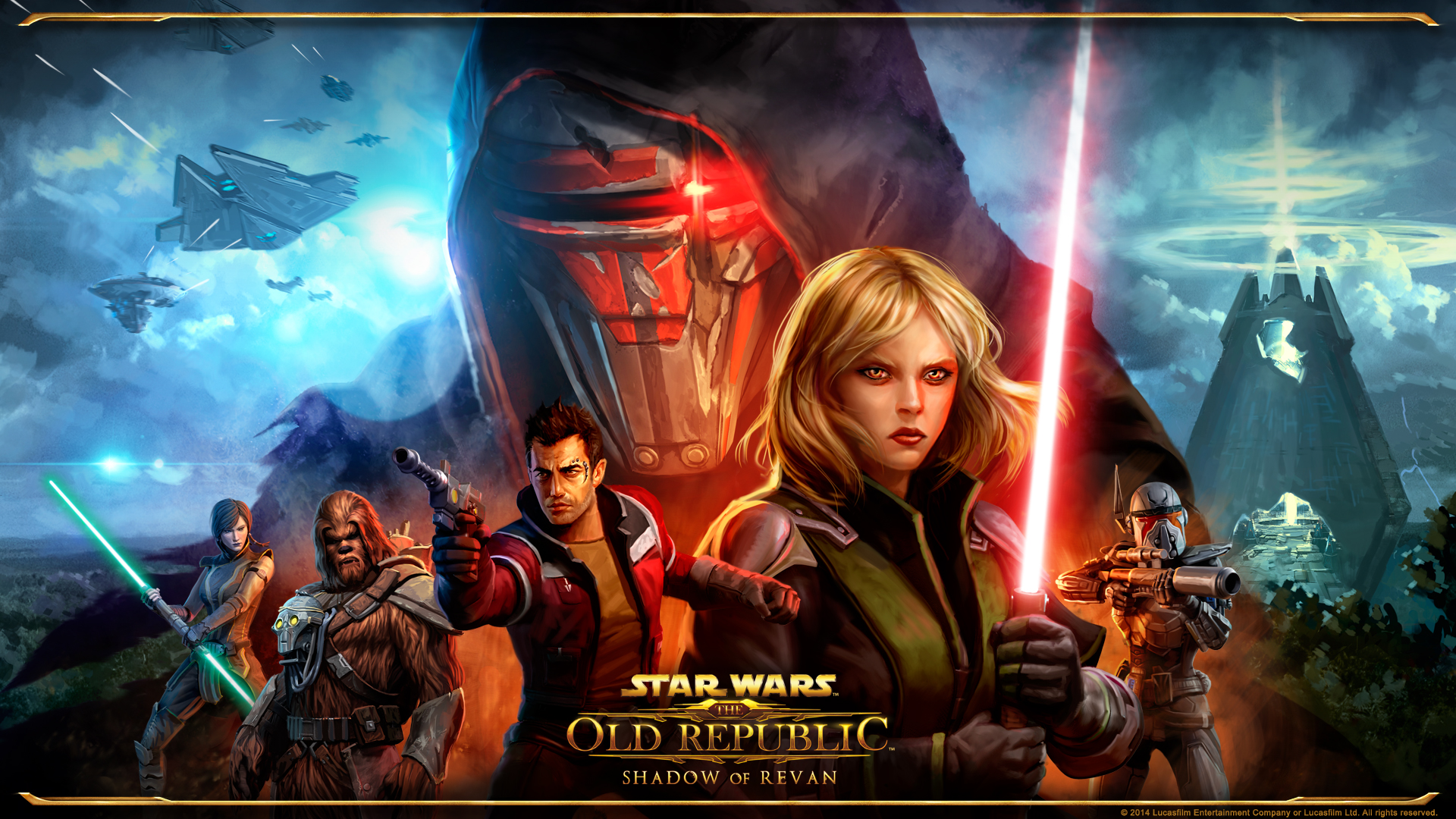 Official SWTOR character or game concept art for Shadow of Revan